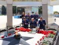 Работники прокуратуры Выселковского района приняли участие в возложении цветов в день празднования 80-й годовщины Победы в Великой Отечественной войне