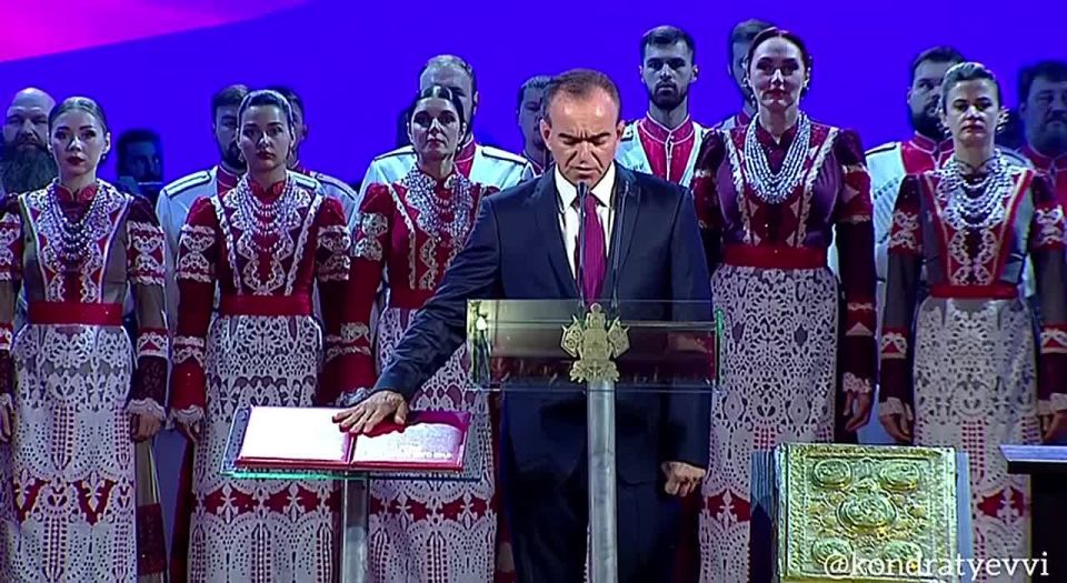 Вениамин Кондратьев: Сегодня для меня особенный день – вступление в должность губернатора Краснодарского края