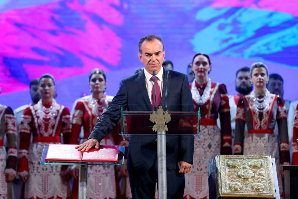 Вениамин Кондратьев официально вступил в должность губернатора Краснодарского края