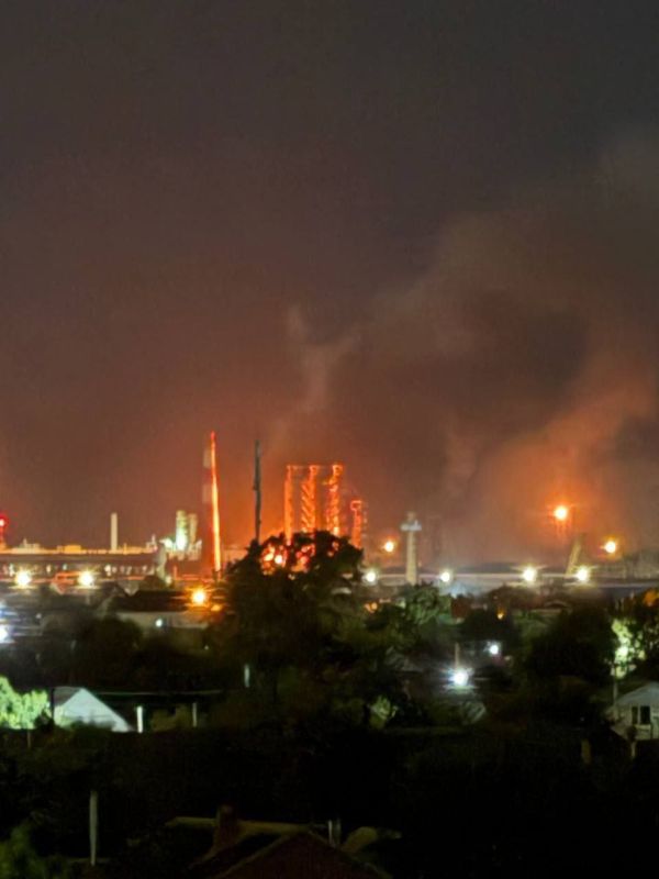 Ночью Украинские БпЛА в очередной раз атаковали Афипский НПЗ в Краснодарском крае