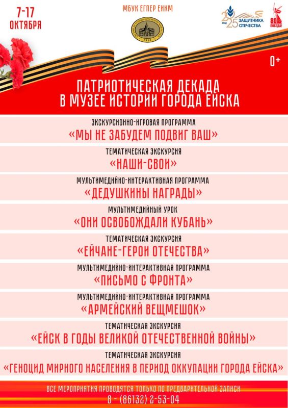 Патриотическая декада в Музее истории города Ейска