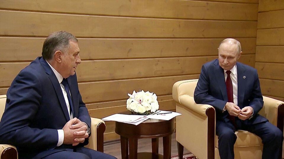 Владимир Путин провел встречу с президентом Республики Сербской Милорадом Додиком