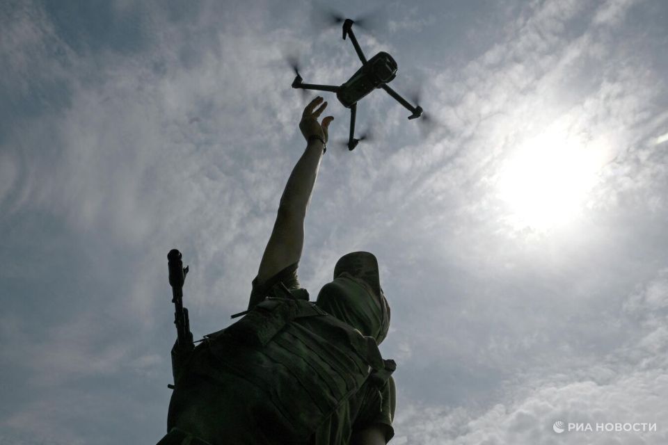 Операторы дронов ВС России уничтожили бронемашину и экипаж ВСУ