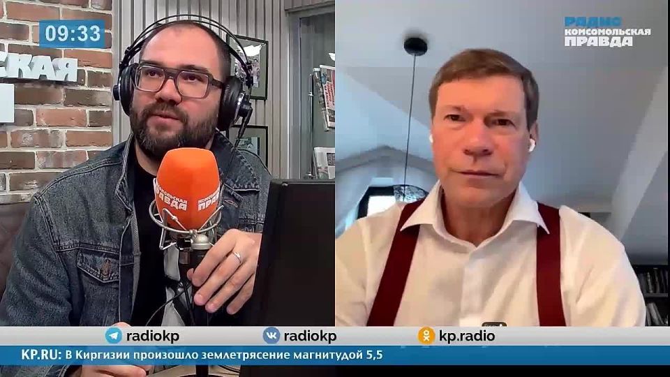 Олег Царёв: Я всегда предпочитал решительные действия, но в утреннем эфире радио КП с подачи ведущего Ивана Панкина вынуждено оказался в позиции адвоката в истории с нанесением Киевом ударов по Сочи в то время, когда там...