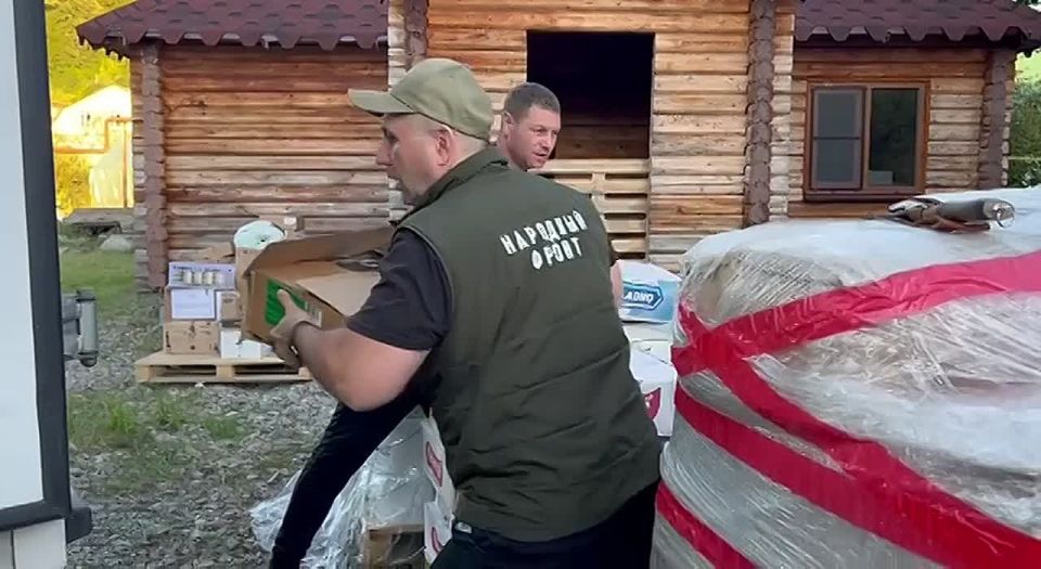 Из Сочи в Херсонскую область доставлена очередная партия гуманитарного груза
