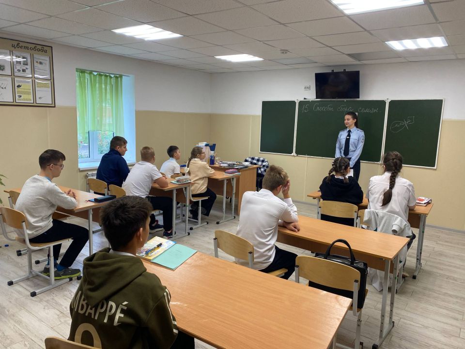 Госавтоинспекторы Анапы провели профилактическое занятие в коррекционной школе
