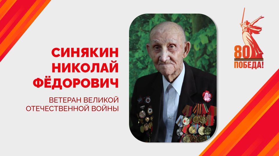 Евгений Наумов поздравил участника Великой Отечественной войны Николая Фёдоровича Синякина со 102 днём рождения