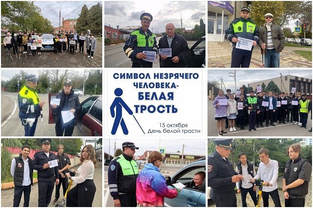 Госавтоинспекция Кубани призвала общественность объединить усилия для поддержки незрячих пешеходов