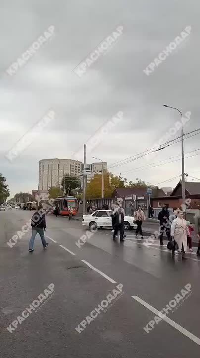 На улице Московской – трамвайный коллапс