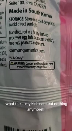 В США продается лапша Buldak, вызывающая рак и бесплодие, это написано прямо на упаковке