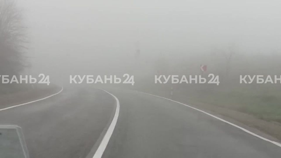 Густой утренний туман уже неделю стабильно «приходит в гости» к жителям Кубани