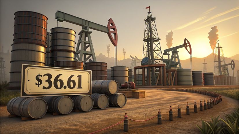 Bloomberg: цены на российскую нефть Urals снизились до $36,61 за баррель