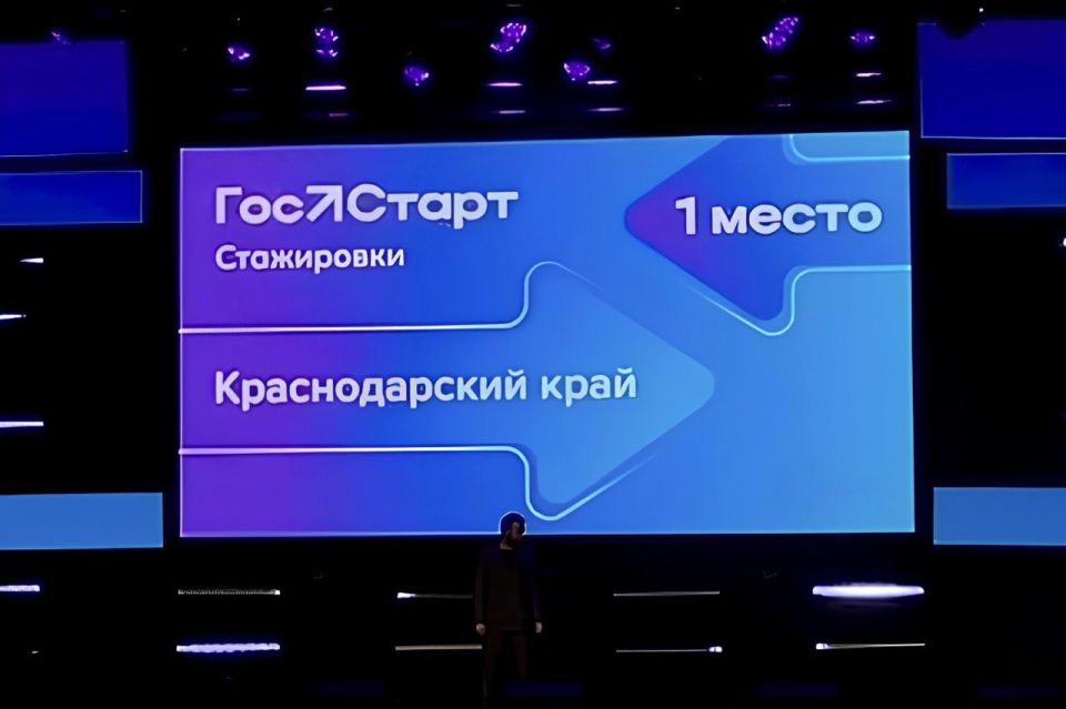 Краснодарский край признали лучшим в реализации программы «ГосСтарт. Стажировки»