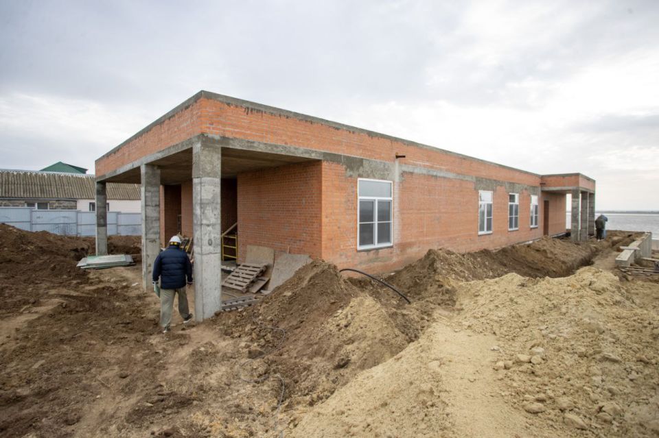 В Благовещенской идет строительство офиса врача общей практики