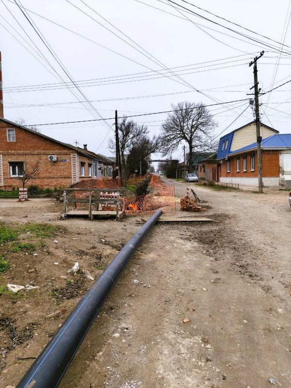 ГУП КК «Кубаньводкомплекс»: завершение прокладки водопровода