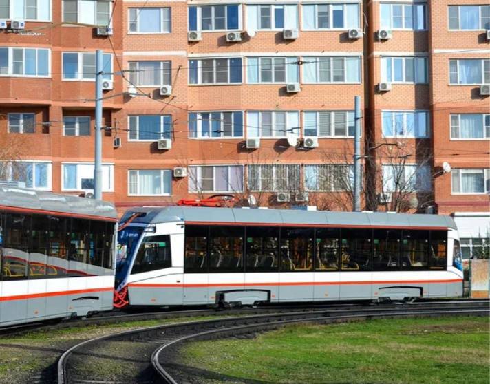 Парк Краснодара пополнят десять новых трёхсекционных трамваев в 2026 году