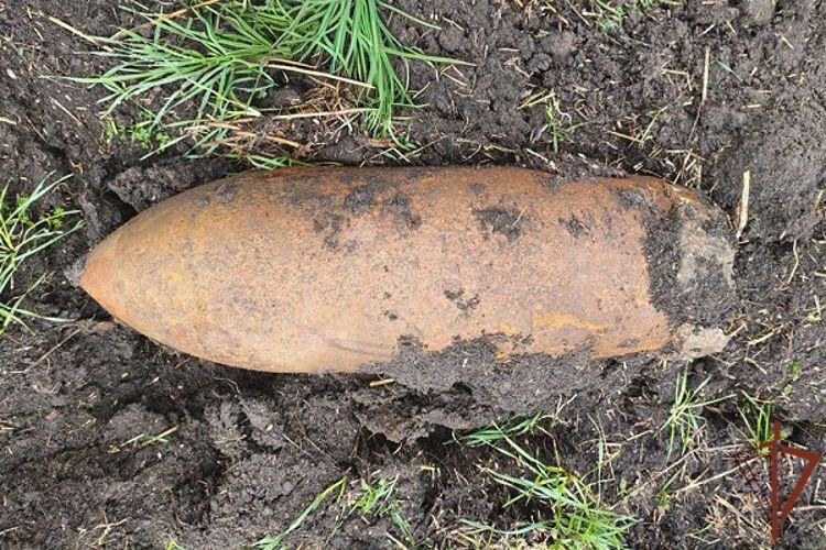 На Кубани взрывотехники Росгвардии уничтожили авиабомбу времен Великой Отечественной войны