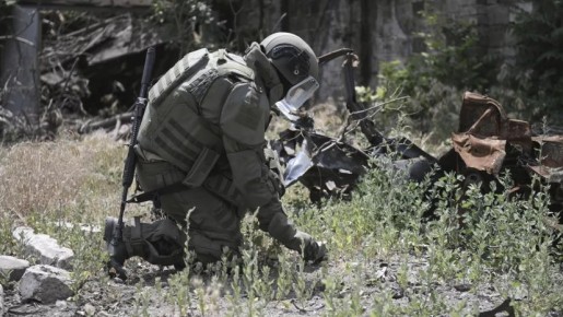 Сапёры ВДВ применили воздушное разминирование в Запорожской области