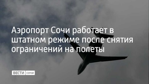 Самолеты сочинский аэропорт не принимал в течение двух часов