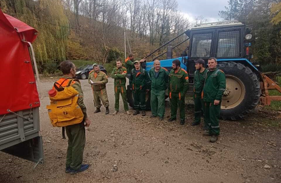 Тушить пожары в лесу тренировались в Туапсинском округе