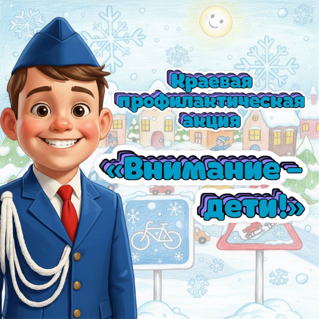 На территории Краснодарского края в период с 18 по 25 декабря проводится 4-й этап профилактической акции «Внимание – дети!»