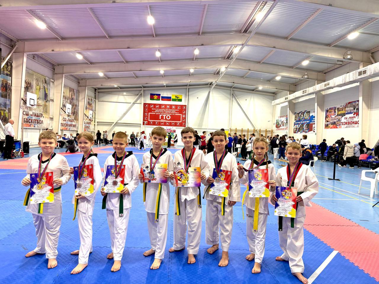 В ст.Архагельской Тихорецкого района прошел открытый турнир МО Тихорецкий район по тхэквондо, посвященный Дню Конституции России