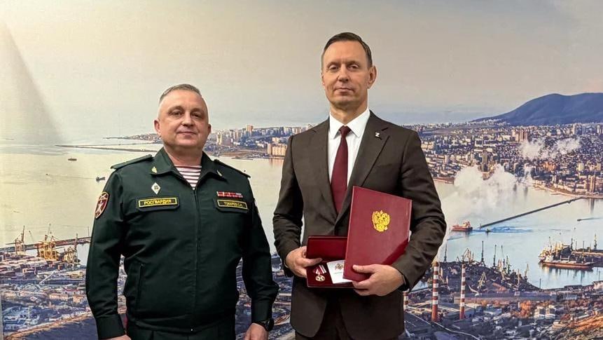 Андрей Кравченко удостоен ведомственной медали Росгвардии «За содействие»