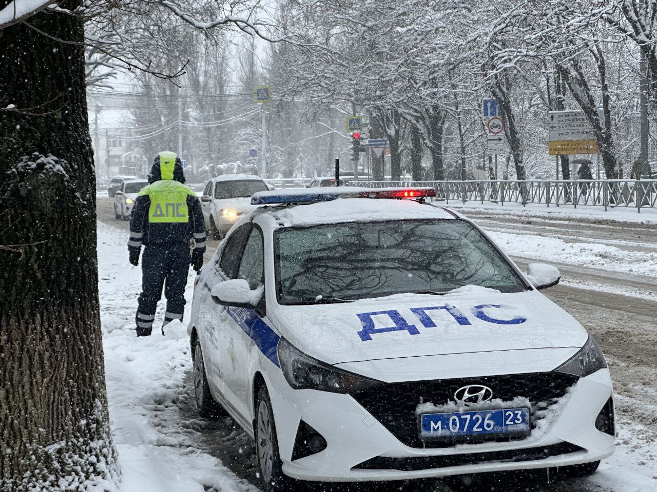 Сегодня на дорогах Кубани резкое ухудшение погодных условий