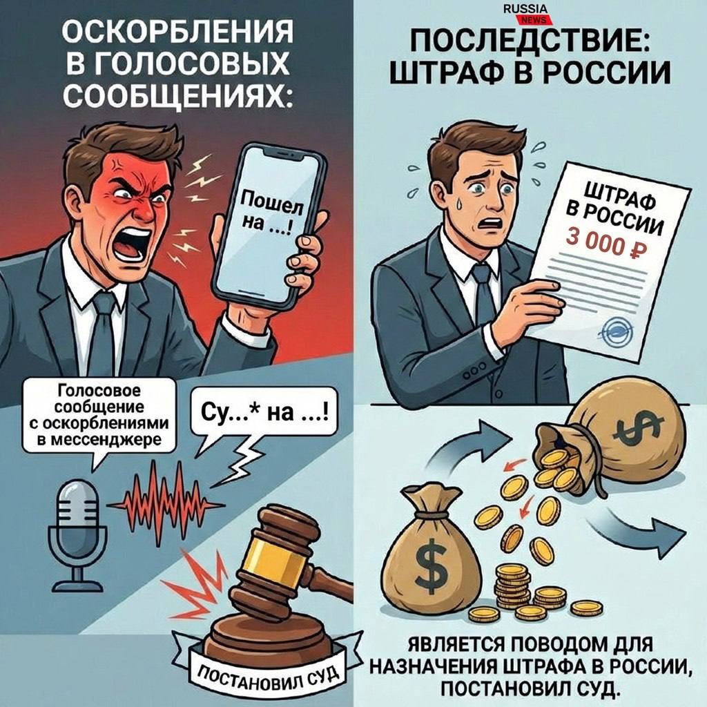 В России теперь можно получить штраф за оскорбительные голосовые сообщения