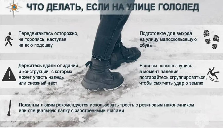 Осторожно – гололед! Основные правила безопасности для пешеходов