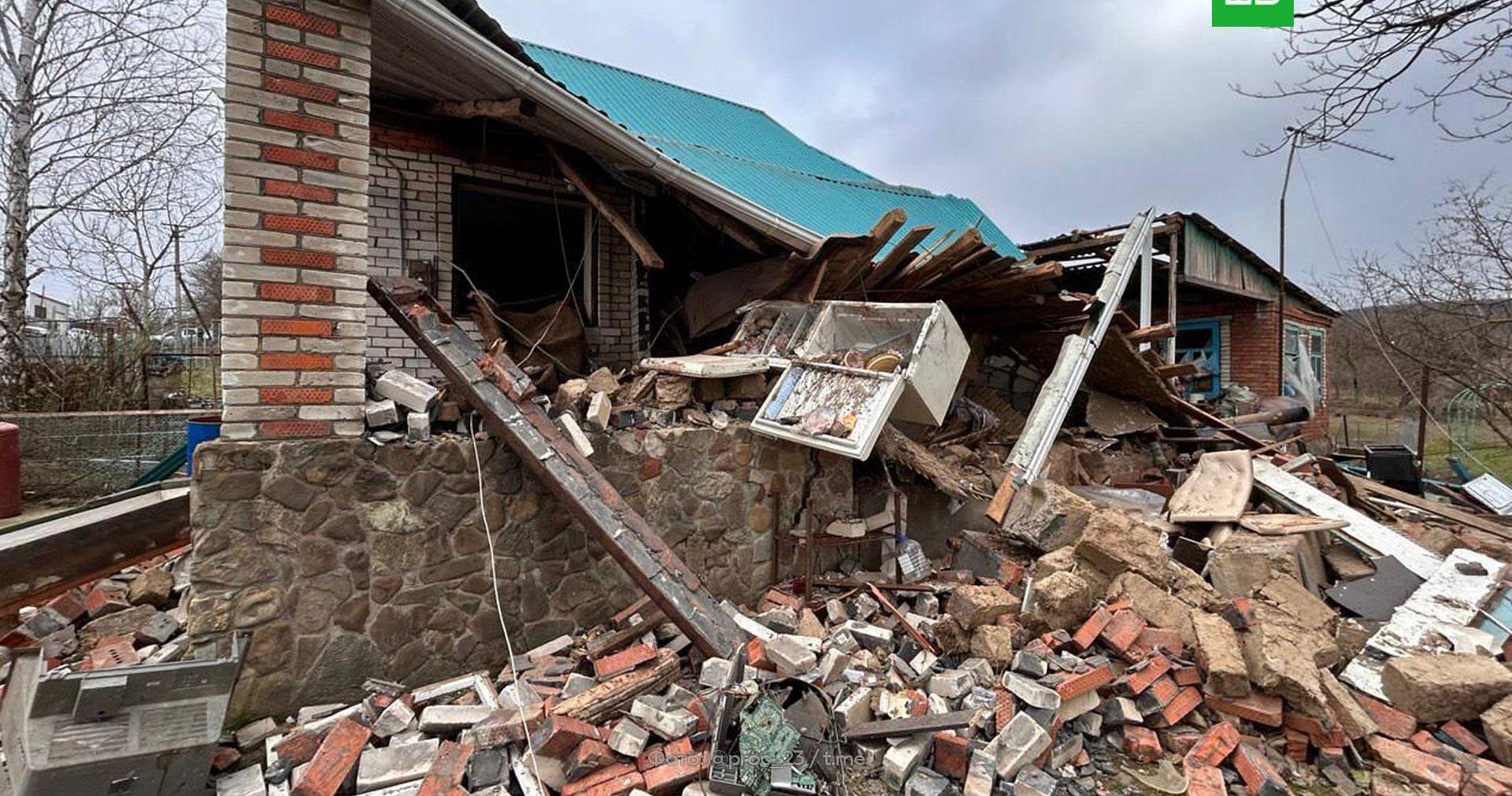 Женщина погибла при взрыве газа в жилом доме на Кубани