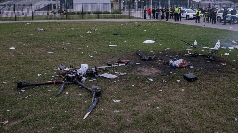 В Краснодаре фрагменты БПЛА упали в районе стадиона академии ФК «Краснодар»