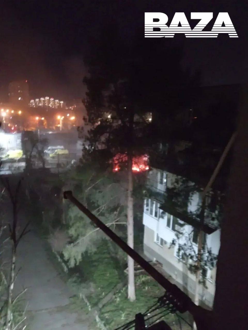 Мужчина получил ранения после падения обломков БПЛА в Краснодаре