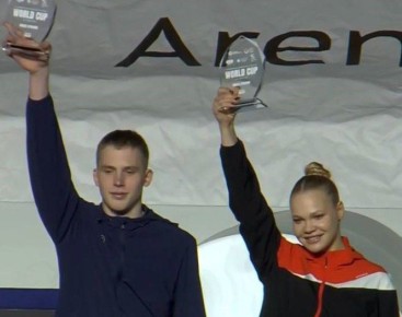 Кубанские батутисты завоевали три медали на Кубке мира в Баку