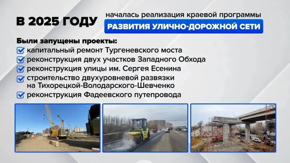 Глава Краснодара рассказал, как в течение прошлого года развивалась дорожно-транспортная инфраструктура города