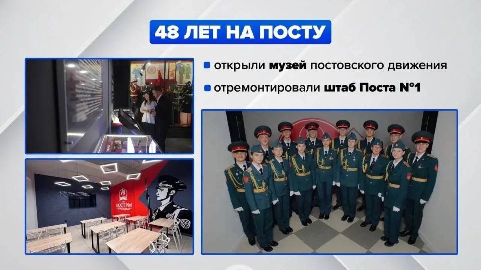 В 2025 году в Краснодаре прошёл 3-й Всероссийский патриотический форум активистов движения «Пост № 1». В нём приняли участие 50 команд из 48 городов России, в том числе из ДНР и ЛНР, Херсонской и Запорожской областей...