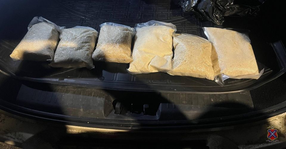 Полиция изъяла у следовавшего из Волгограда на Кубань наркокурьера 6 кг «синтетики», оружие и патроны