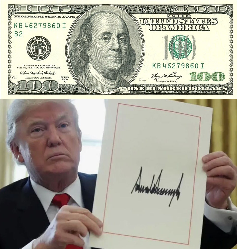 Новости к этому часу:. На 100-долларовых купюрах появится автограф Трампа