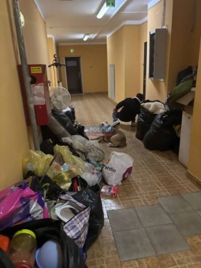 Квартиранты после выселения решили остаться жить… в подъезде