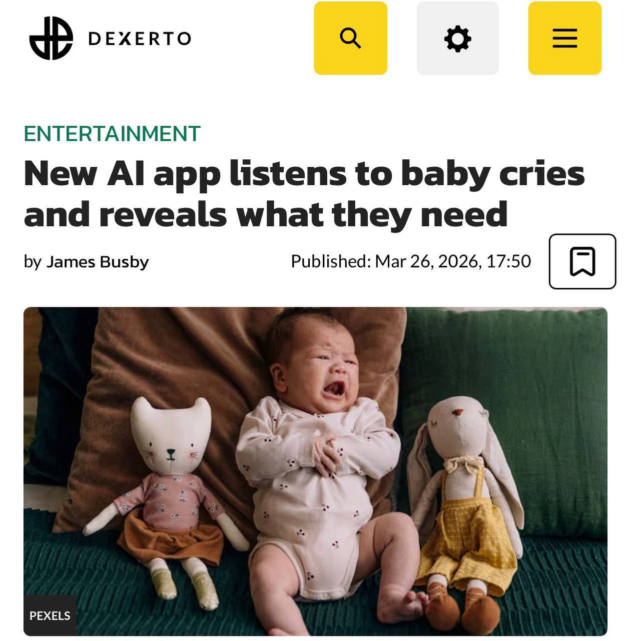 Японцы создали приложениепереводчик плача младенцев