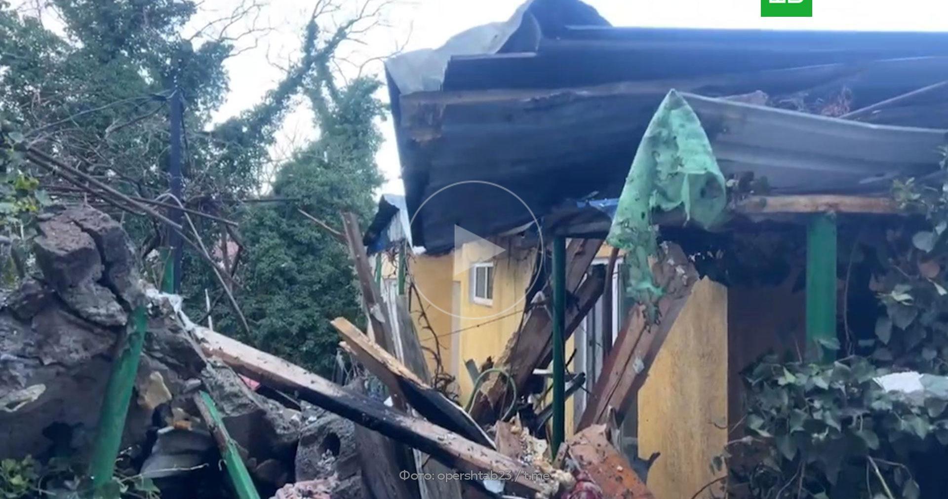 Появилось видео последствий атаки украинских БПЛА на Туапсе