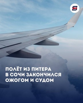 Неприятный инцидент на рейсе «Питер — Сочи» закончился судом