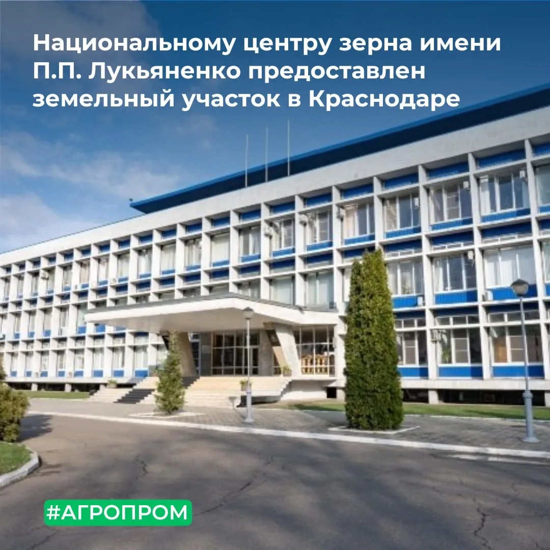 МТУ Росимущества в Краснодарском крае и Республике Адыгея осуществило образование земельного участка для федерального государственного бюджетного научного учреждения «Национальный центр зерна имени П.П. Лукьяненко»