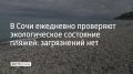 В Сочи ежедневно проверяют экологическое состояние пляжей: загрязнений нет