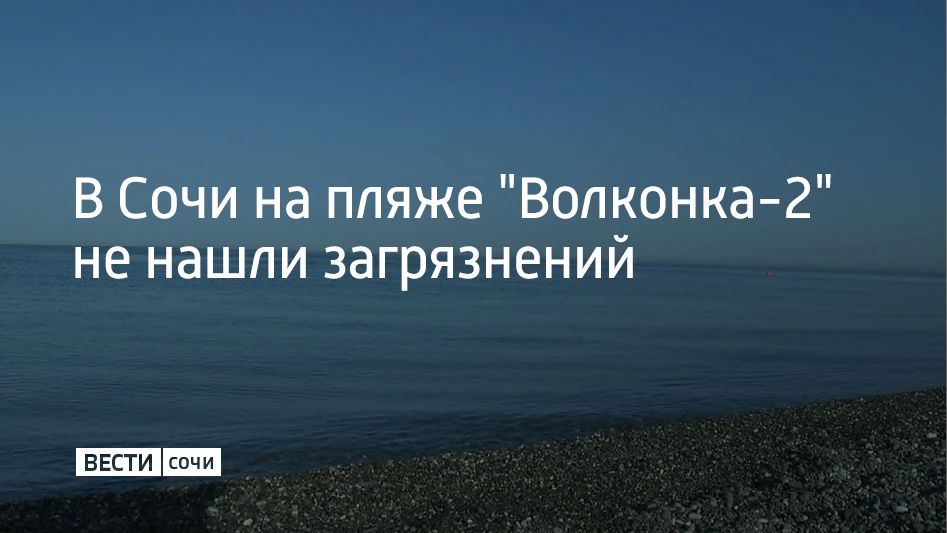 В Сочи проверили экологическое состояние пляжа "Волконка-2" в Лазаревском районе — берег и морскую акваторию признали чистыми
