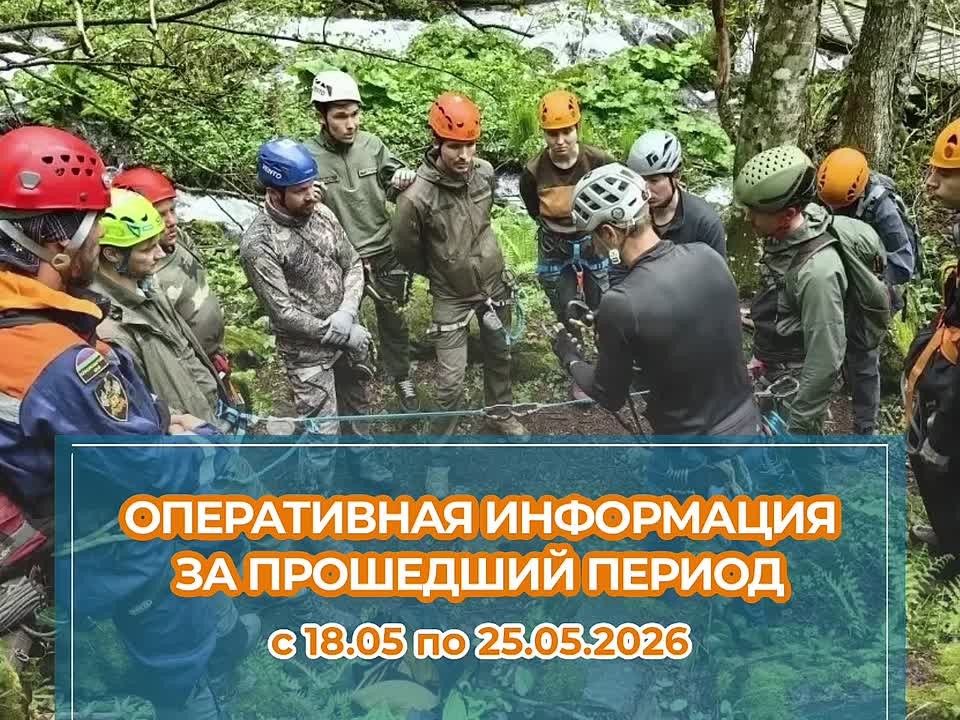 Оперативная обстановка на территории Краснодарского края за прошедший период с 18.05 по 25.05.2026 года
