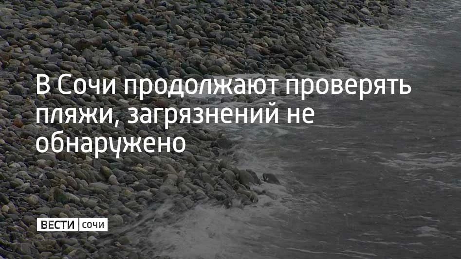 В Сочи продолжается ежедневный мониторинг экологического состояния пляжей