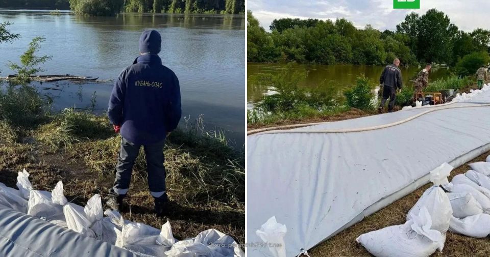 Режим ЧС введен в 4 населенных пунктах Кубани из-за перелива реки