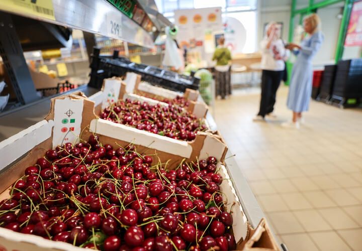 Очень много черешни: сколько стоит ягода в кубанских городах на берегу Чёрного моря