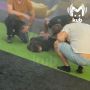 На фото первые секунды после задержания мужчины, напавшего на людей в краснодарском ТЦ